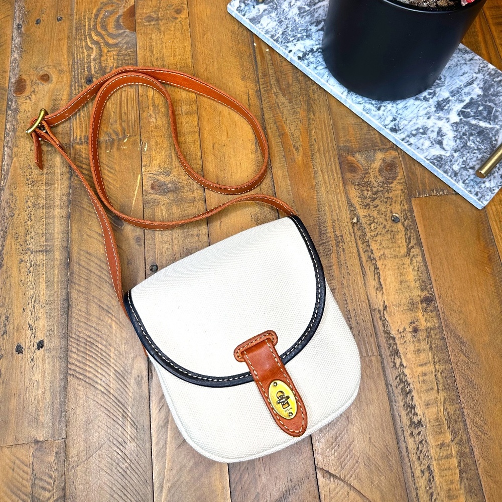 Fossil Austin Fab Small Flap Crossbody (Bone) NWOT